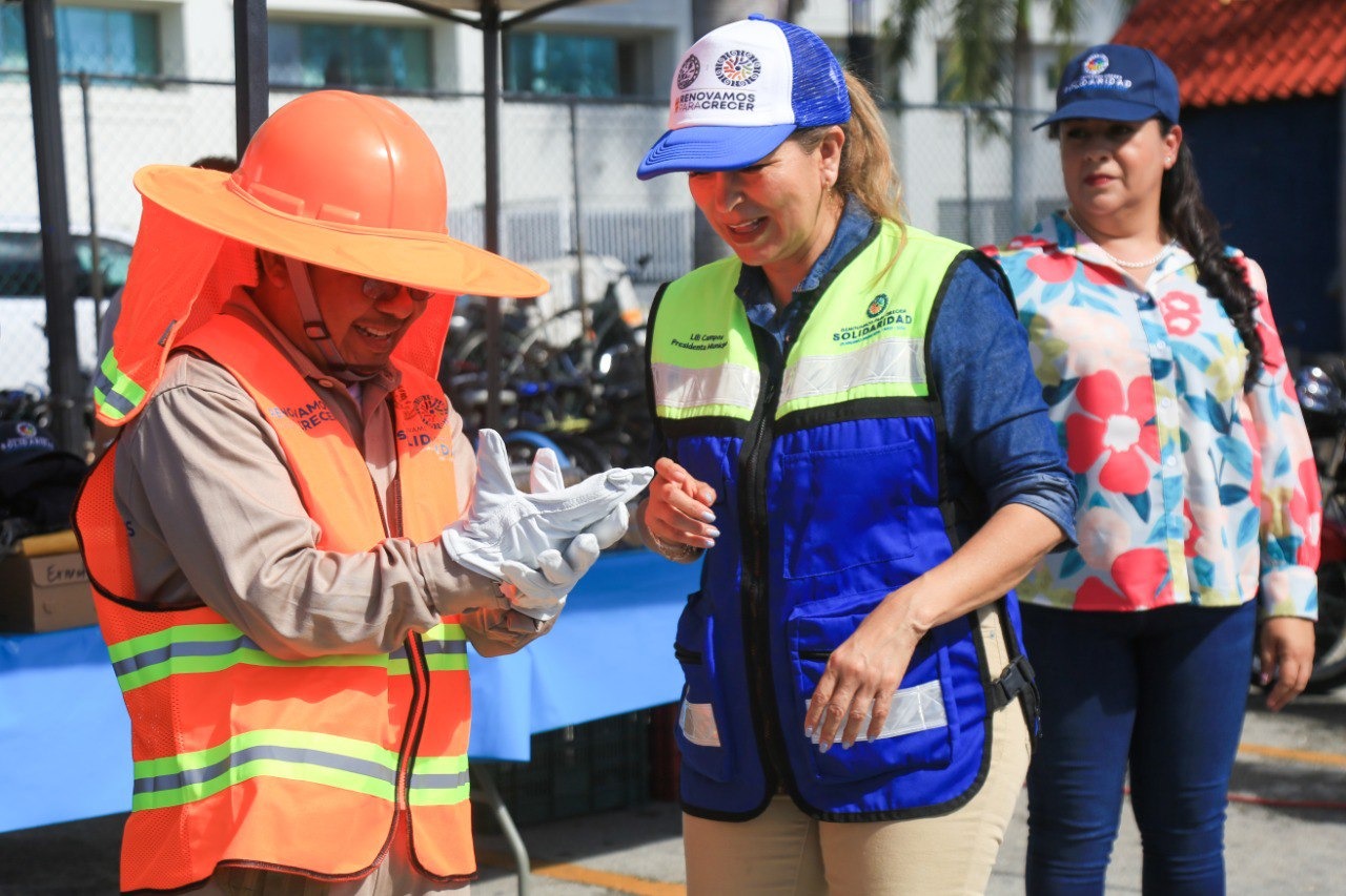 Protege Lili Campos a trabajadores de Servicios Públicos – H. Ayuntamiento de Solidaridad